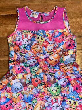 Girls Shopkins Summer Pool Dress Size Kids M 7/8